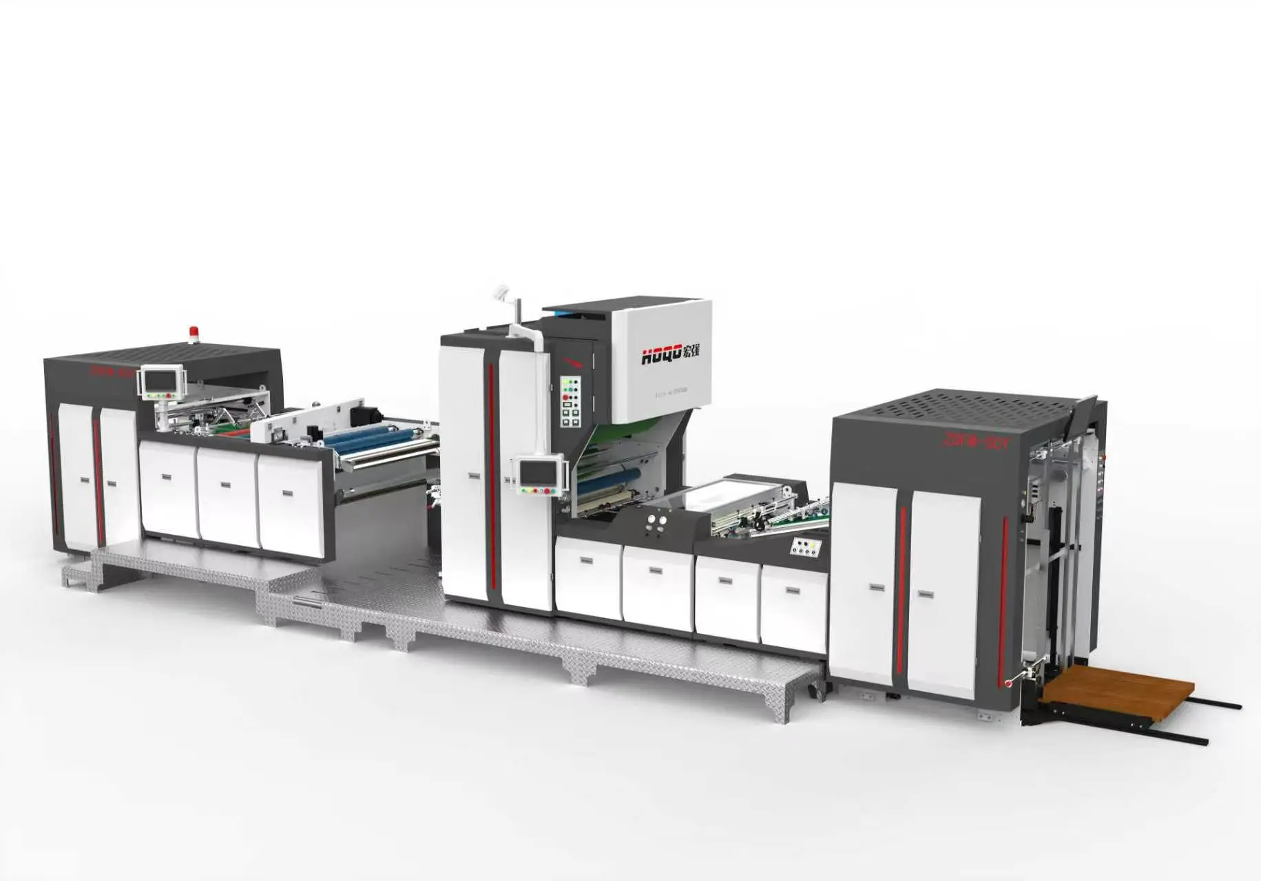 Intelligent Servo Chain Knife Powder-Removal Laminating Machine